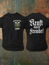 Männer Männer Männer bedrucktes Kurzarm-T-Shirt